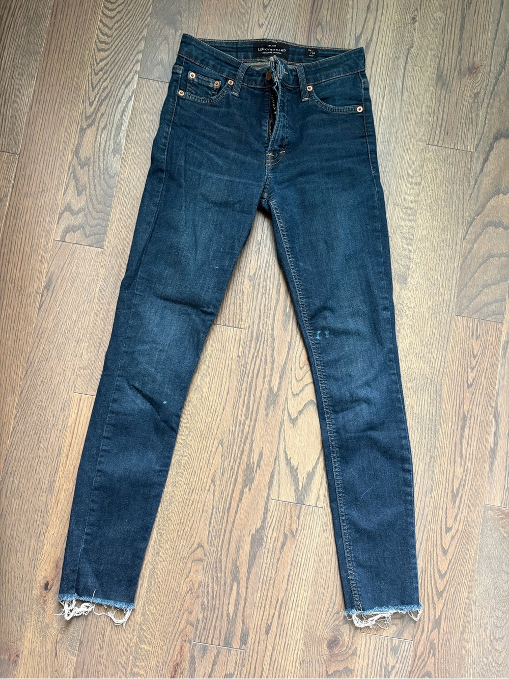 Dark Wash Skinny Jeans - Unbranded